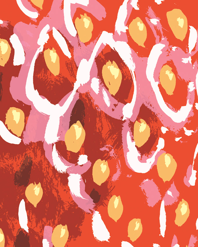 Poster Erdbeere Liebe