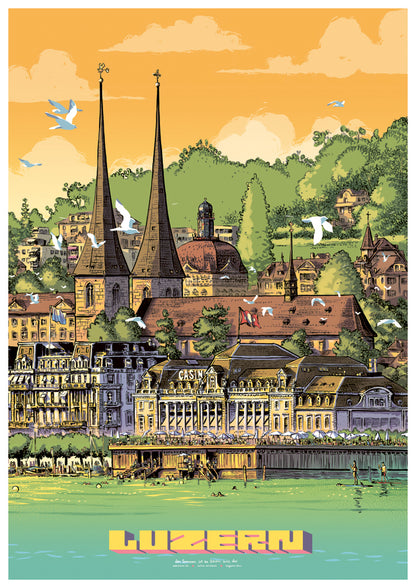 Poster Luzern Seebadi