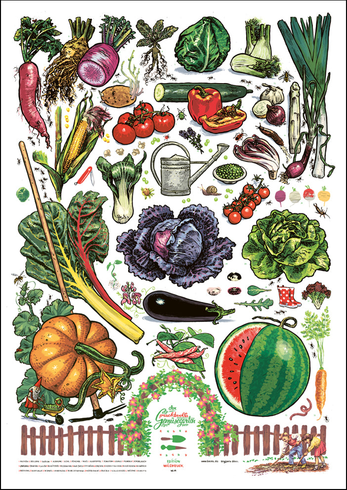 Poster Gemüsegarten