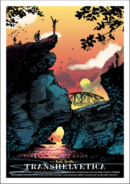 Poster Ponte Brolla, Tessin