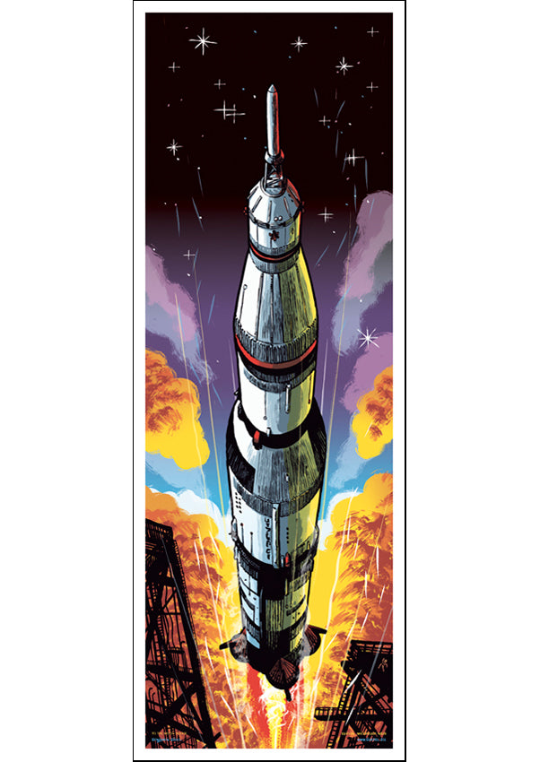 Poster Rakete SaturnV