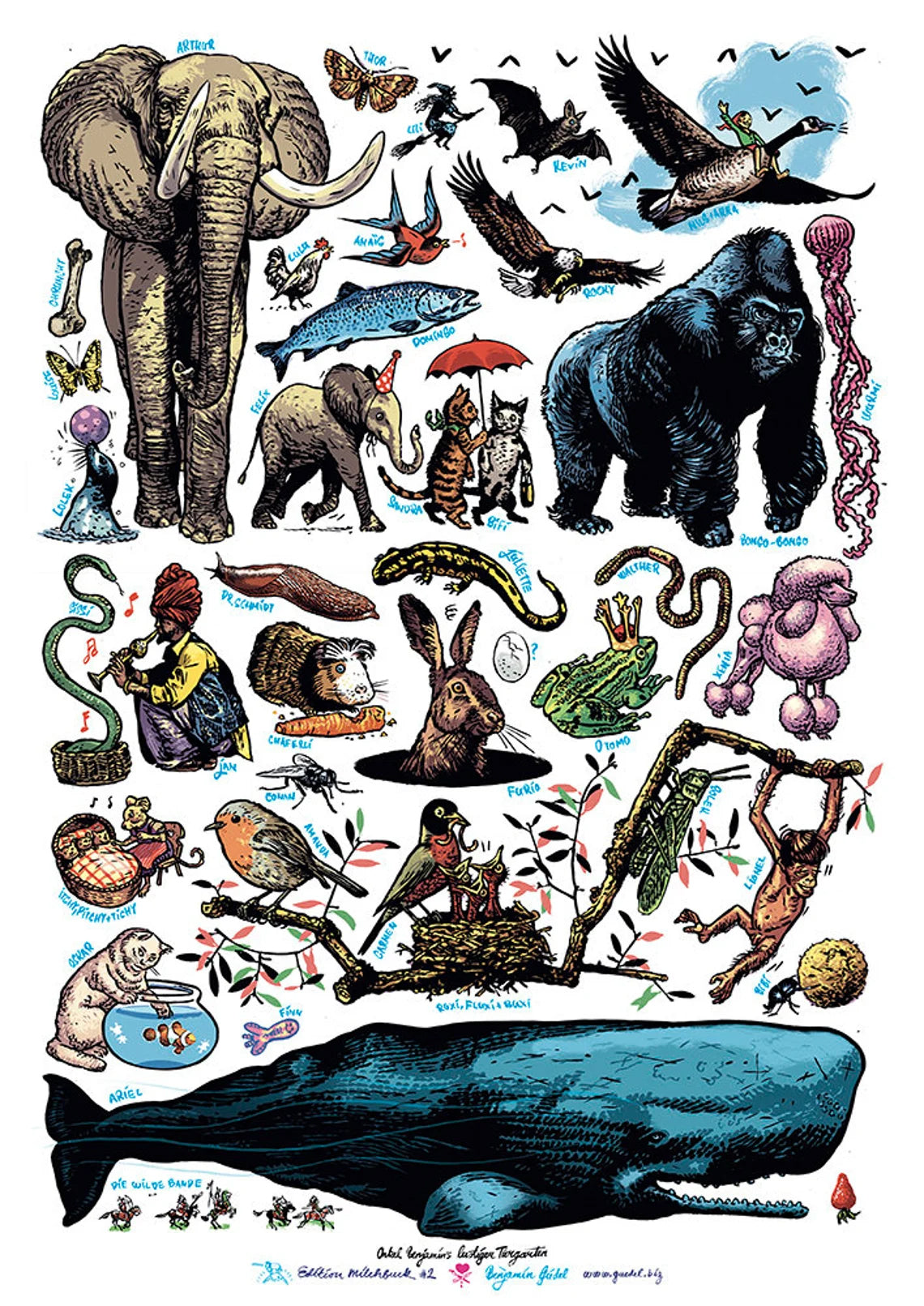 Poster Benjamins lustiger Tiergarten