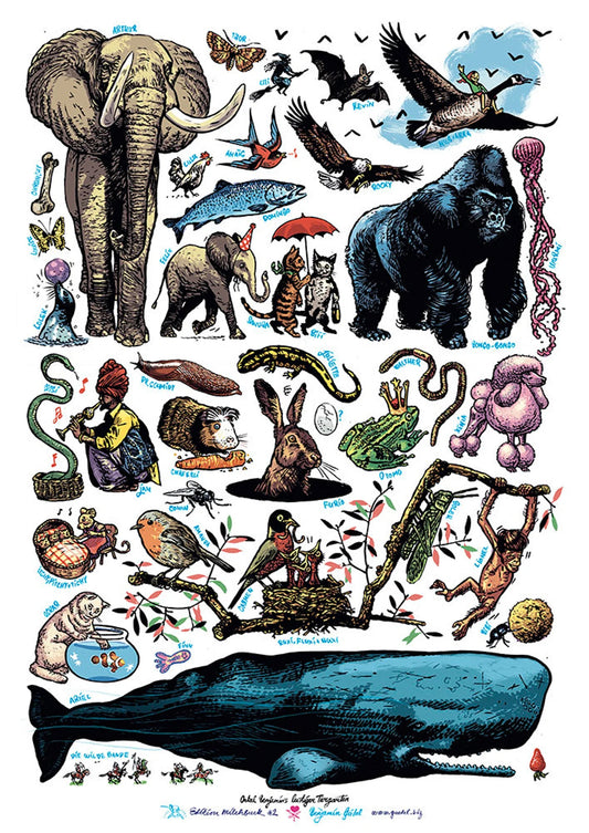Poster Benjamins lustiger Tiergarten