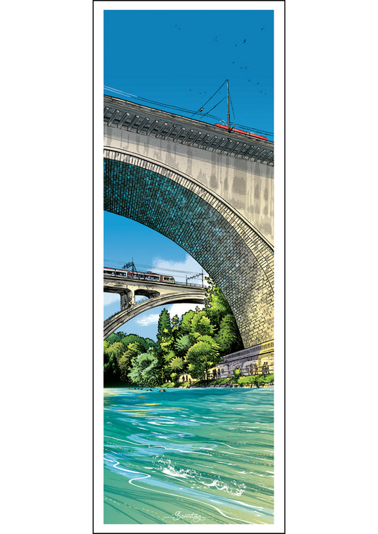 Poster Bern Lorrainebrücke