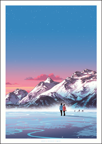 Poster Engadin Silsersee Schweiz