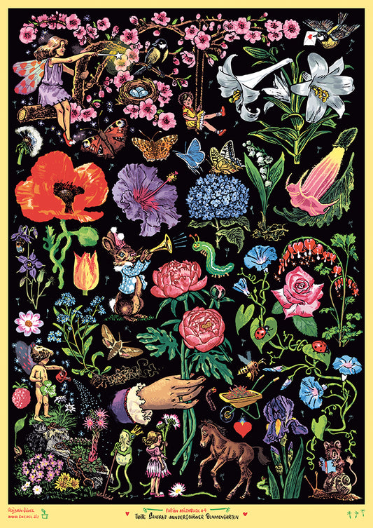 Poster Blumengarten