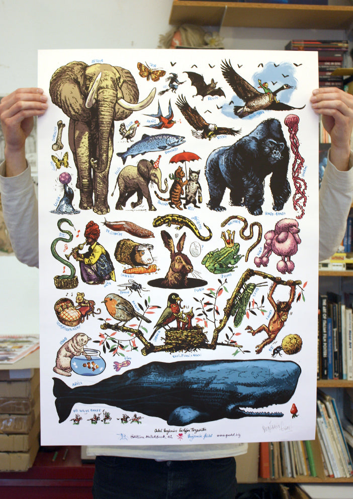 Poster Benjamins lustiger Tiergarten