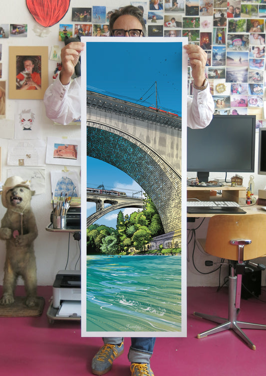 Poster Bern Lorrainebrücke