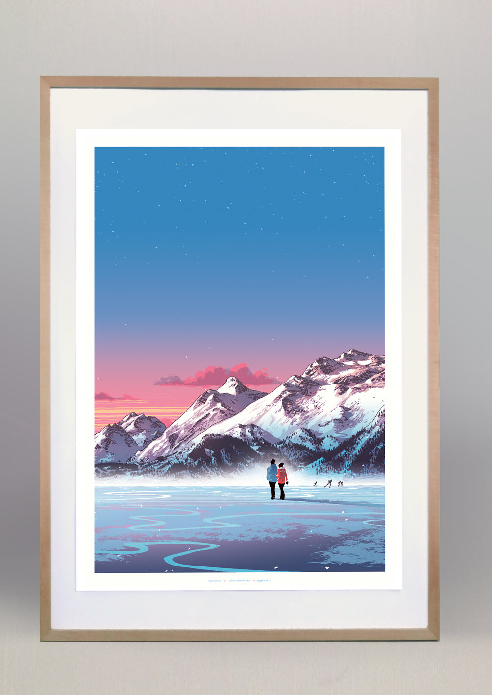 Poster Engadin Silsersee Schweiz