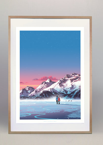 Poster Engadin Silsersee Schweiz