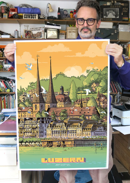 Poster Luzern Seebadi