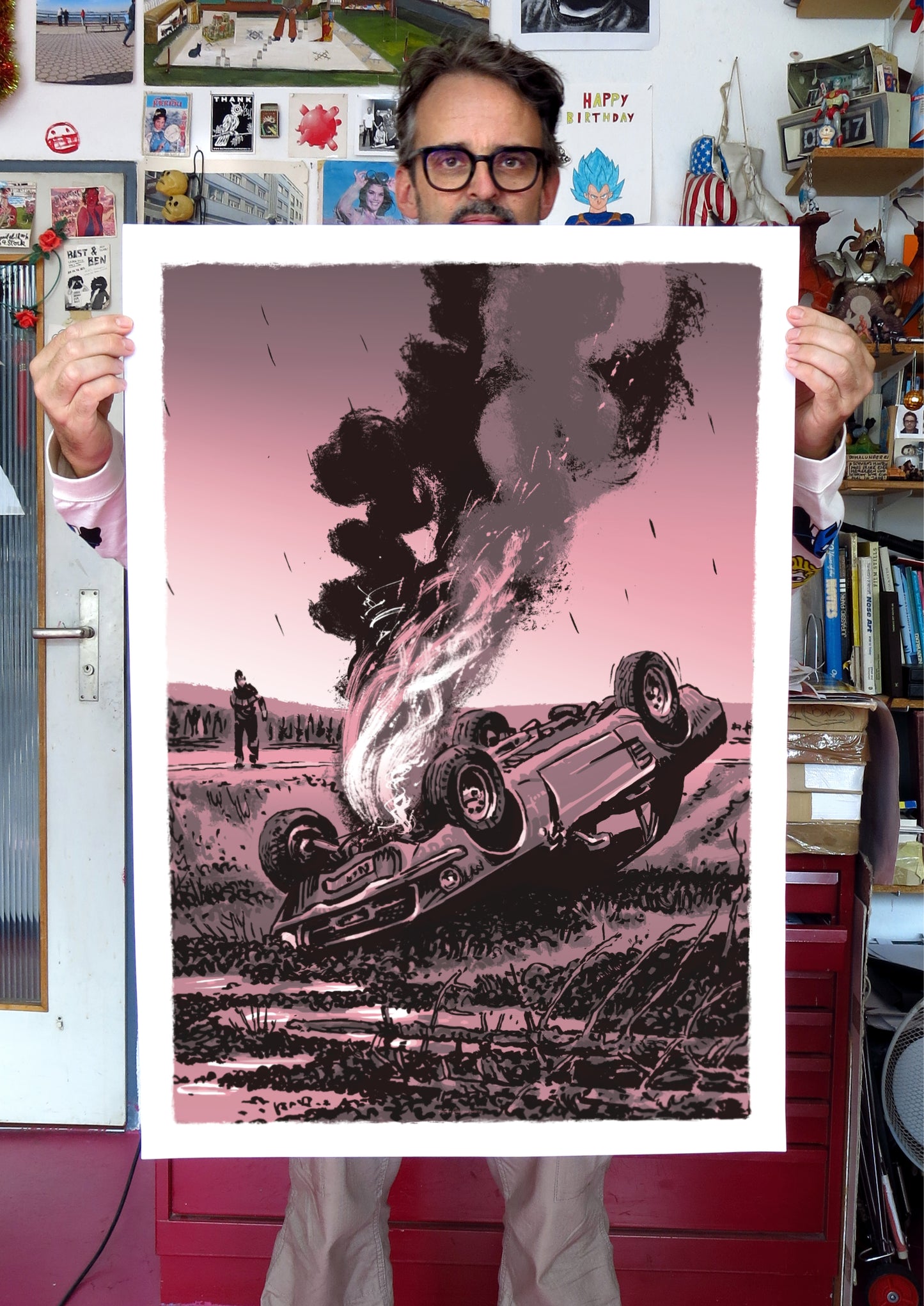 Poster Im Strassengraben