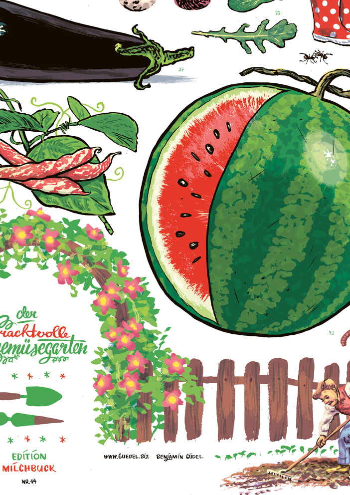 Poster Gemüsegarten