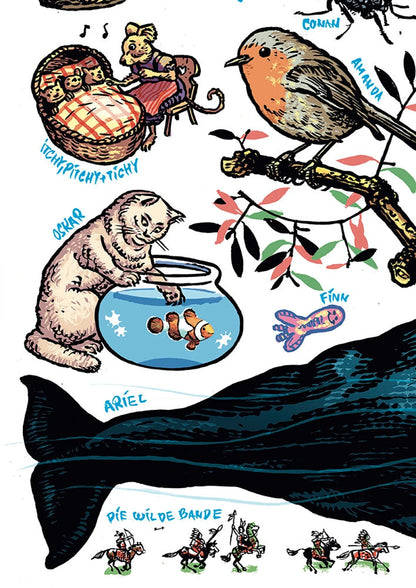 Poster Benjamins lustiger Tiergarten