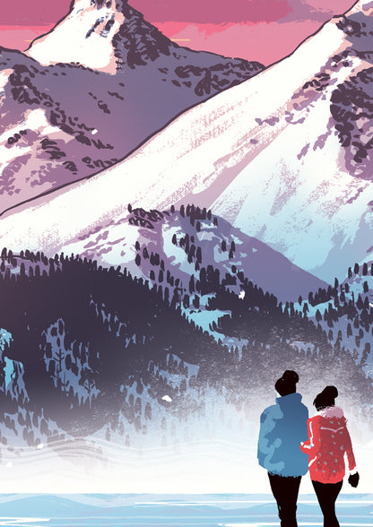 Poster Engadin Silsersee Schweiz