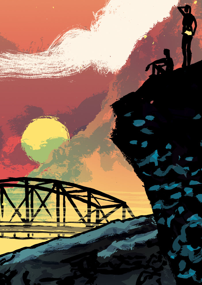 Poster Ponte Brolla, Tessin