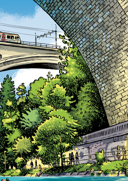 Poster Bern Lorrainebrücke