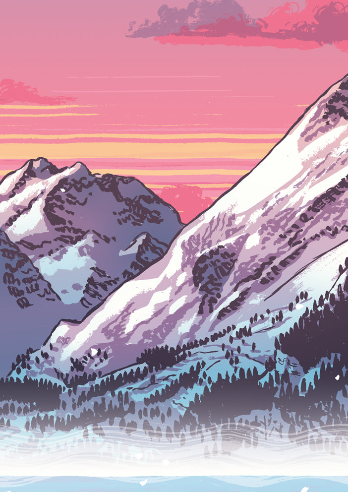 Poster Engadin Silsersee Schweiz