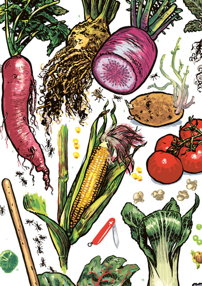 Poster Gemüsegarten