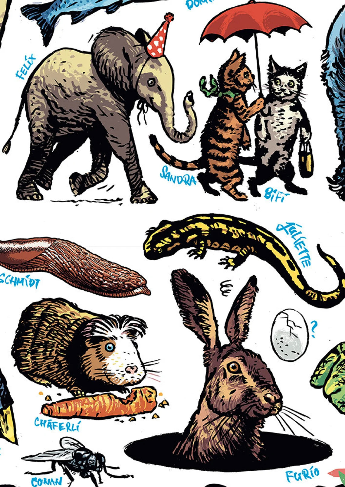 Poster Benjamins lustiger Tiergarten