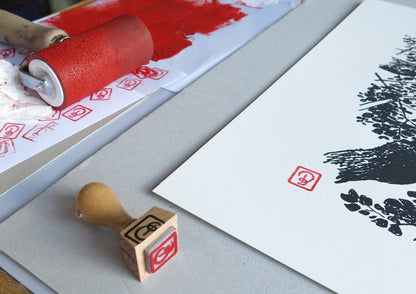 Siebdruck Lindenbaum