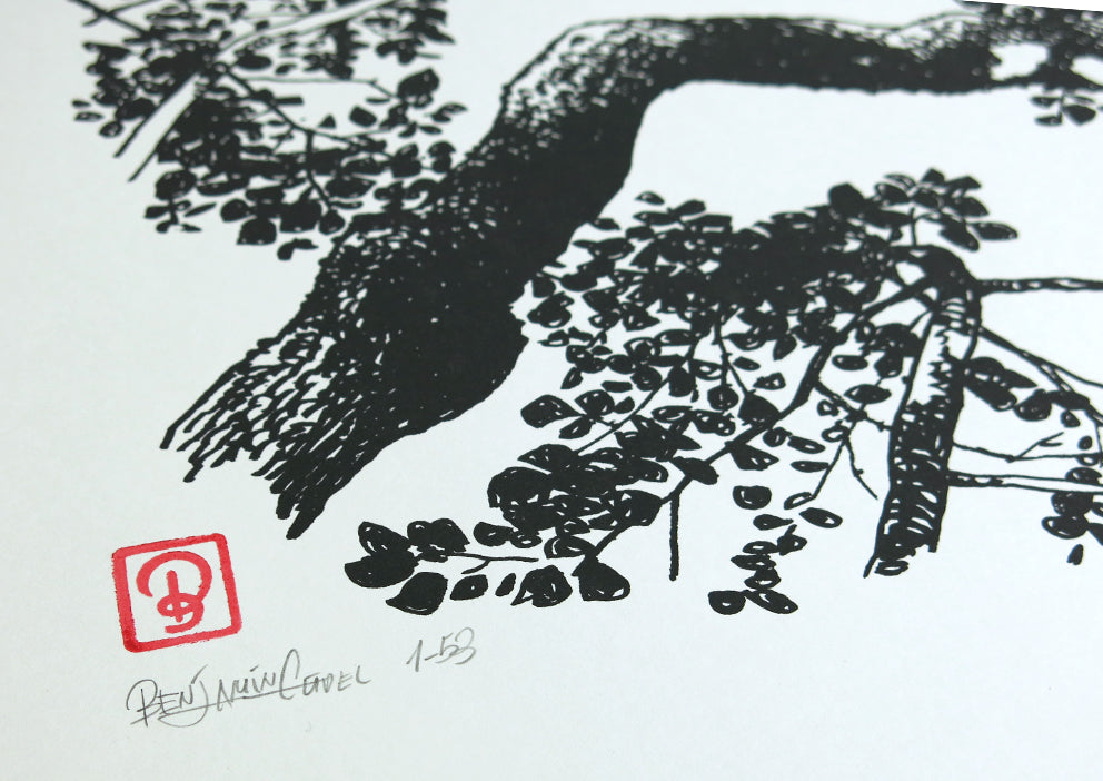 Siebdruck Lindenbaum