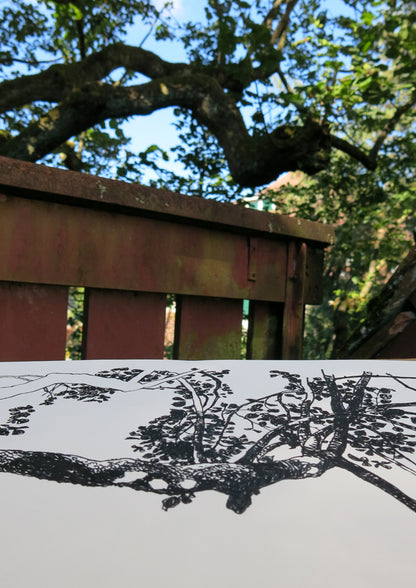 Siebdruck Lindenbaum