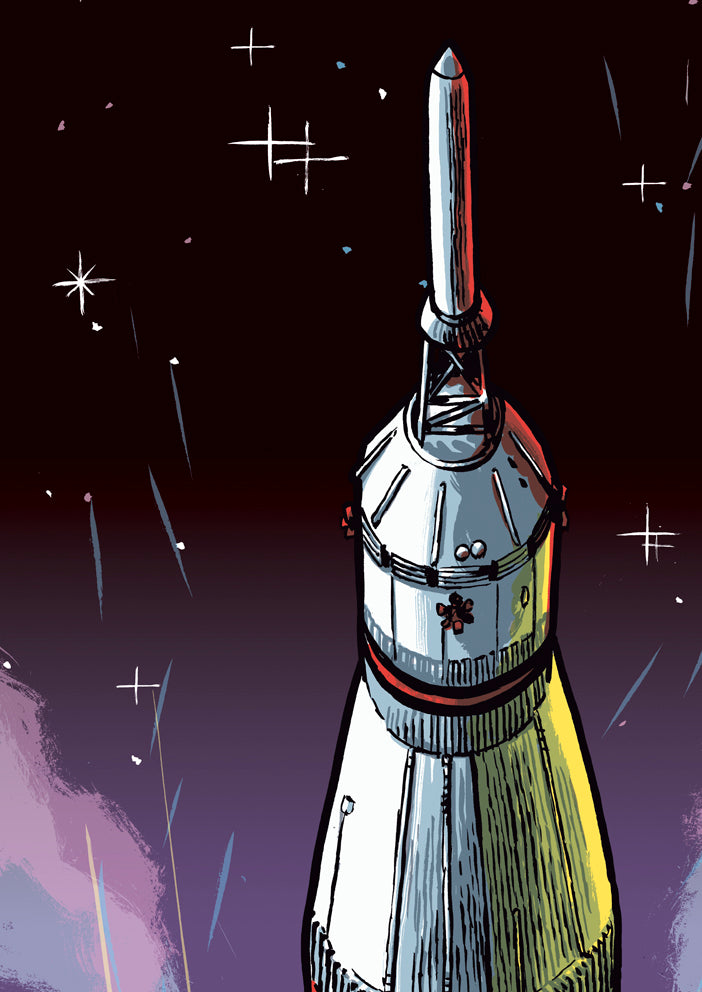 Poster Rakete SaturnV