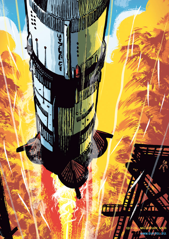 Poster Rakete SaturnV